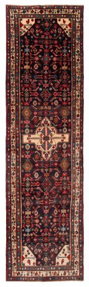 Persian Style 3'10" x 13'8" Hand-knotted Wool Rug 