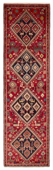 Persian Style 3'1" x 10'11" Hand-knotted Wool Rug 