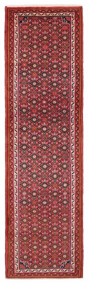 Persian Style 2'10" x 10'2" Hand-knotted Wool Runner Rug 