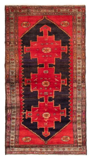 Persian Style 4'4" x 7'10" Hand-knotted Wool Rug 