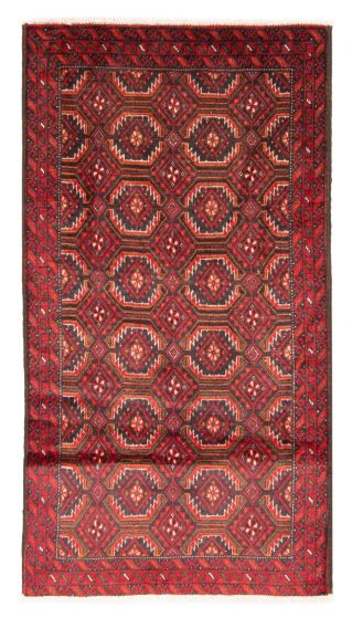 Afghan Royal Baluch 2'9" x 4'11" Hand-knotted Wool Rug 