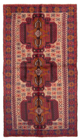 Afghan Rizbaft 3'4" x 6'1" Hand-knotted Wool Rug 