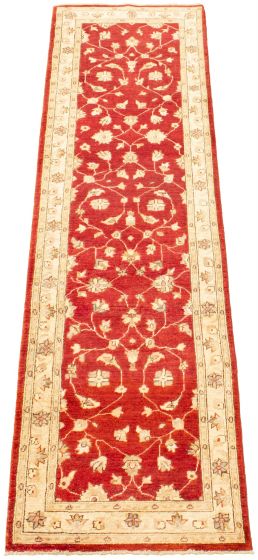 Afghan Chobi Finest 2'8" x 9'10" Hand-knotted Wool Rug 