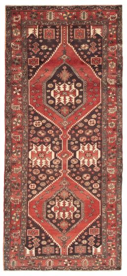 Persian Style 4'3" x 9'9" Hand-knotted Wool Rug 