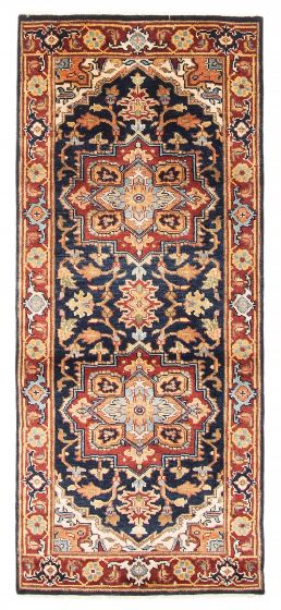 Indian Jules Sultane 2'6" x 5'10" Hand-knotted Wool Rug 