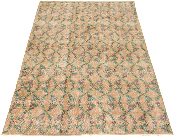 Turkish Melis Vintage 4'11" x 9'0" Hand-knotted Wool Rug 