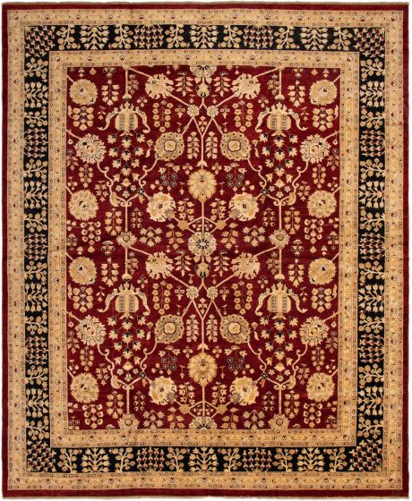 Afghan Chobi Finest 12'1" x 14'8" Hand-knotted Wool Rug 