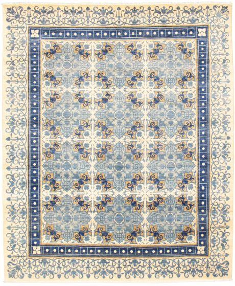 Pakistani Lahore Finest Collection 8'2" x 9'11" Hand-knotted Wool Rug 