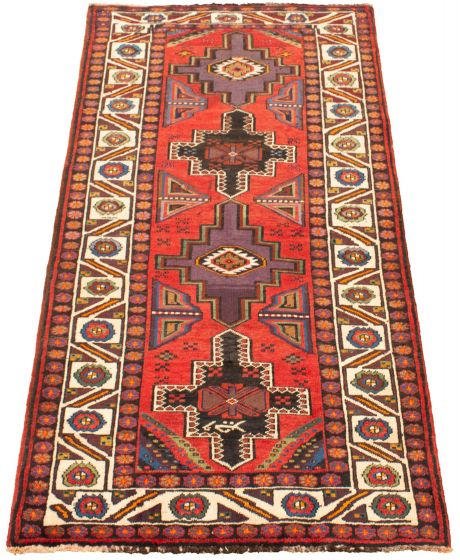 Persian Style 4'8" x 9'0" Hand-knotted Wool Rug 