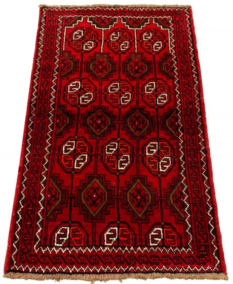 Afghan Akhjah 3'6" x 5'10" Hand-knotted Wool Rug 