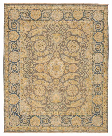 Indian Jamshidpour 8'0" x 9'9" Hand-knotted Wool Rug 