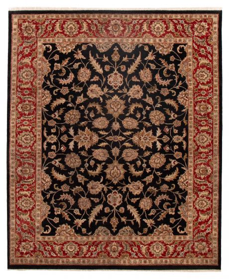 Indian Finest Agra Jaipur 8'0" x 9'8" Hand-knotted Wool Rug 