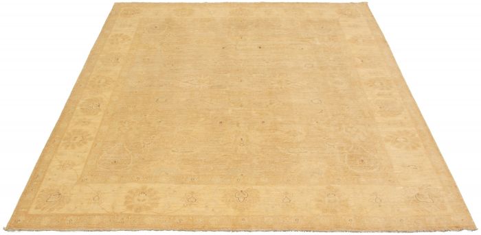 Afghan Chobi Finest 8'1" x 9'8" Hand-knotted Wool Ivory Rug