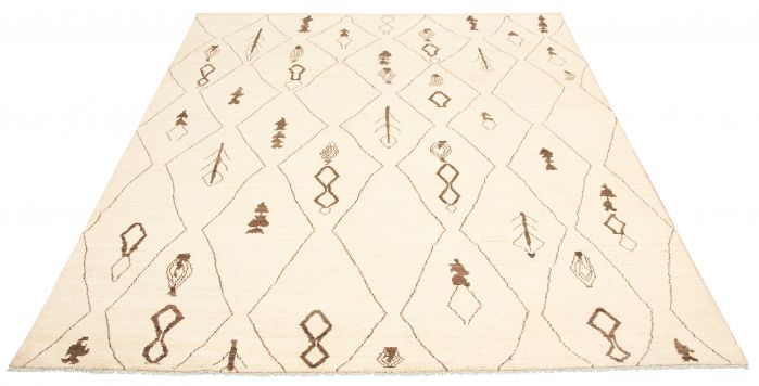 Pakistani Marrakech 8'1" x 9'5" Hand-knotted Wool Rug 