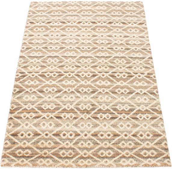 Indian Tangier 5'1" x 7'11" Hand-knotted Wool Rug 