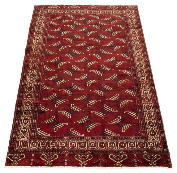 Persian Style 5'5" x 8'10" Hand-knotted Wool Rug 