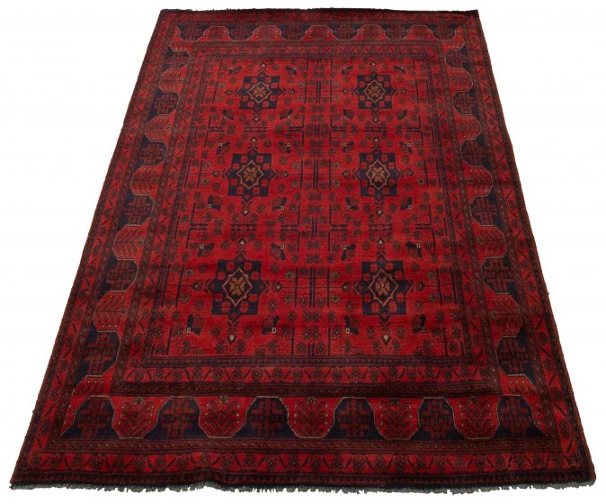 Afghan Finest Khal Mohammadi 5'0" x 6'4" Hand-knotted Wool Rug 
