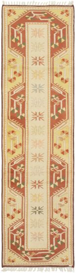 Turkish Ushak 2'8" x 9'6" Hand-knotted Wool Rug 