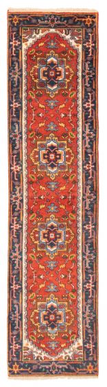 Indian Serapi Heritage 2'7" x 9'11" Hand-knotted Wool Rug 