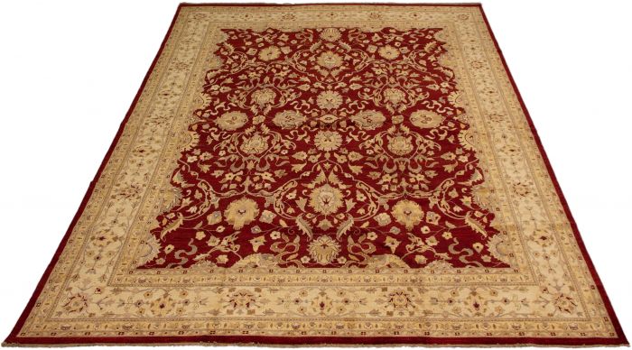 Afghan Chobi Finest 11'10" x 15'0" Hand-knotted Wool Rug 