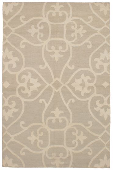 Turkish Ankara FW 5'2" x 8'0" Flat-Weave Wool Kilim 