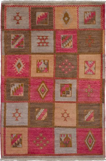 Indian Shalimar 4'1" x 6'2" Hand-knotted Wool Rug 