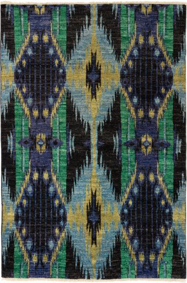 Indian Shalimar 5'11" x 8'11" Hand-knotted Wool Rug 