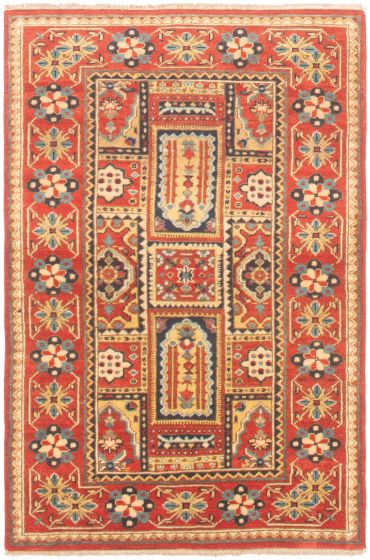 Afghan Finest Ghazni 3'1" x 4'11" Hand-knotted Wool Rug 