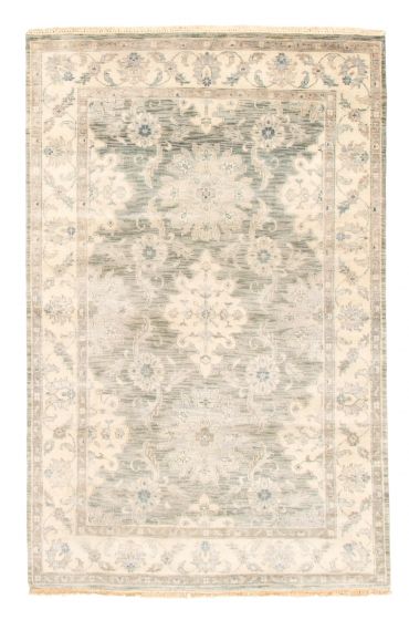 Indian Finest Agra Jaipur 5'7" x 8'5" Hand-knotted Wool Rug 