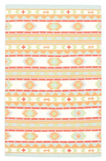 Turkish Ankara FW 5'0" x 8'0" Flat-Weave Wool Kilim 