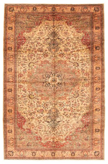 Turkish Kayseri Vintage 6'9" x 10'3" Hand-knotted Wool Rug 