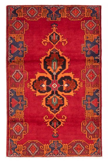 Persian Style 4'8" x 7'4" Hand-knotted Wool Rug 