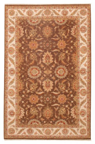 Indian Jamshidpour 6'6" x 10'1" Hand-knotted Wool Rug 