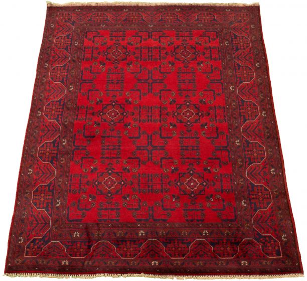 Afghan Finest Khal Mohammadi 4'11" x 6'6" Hand-knotted Wool Rug 