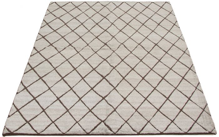 Indian Arlequin 6'0" x 9'1" Hand-knotted Wool Rug 