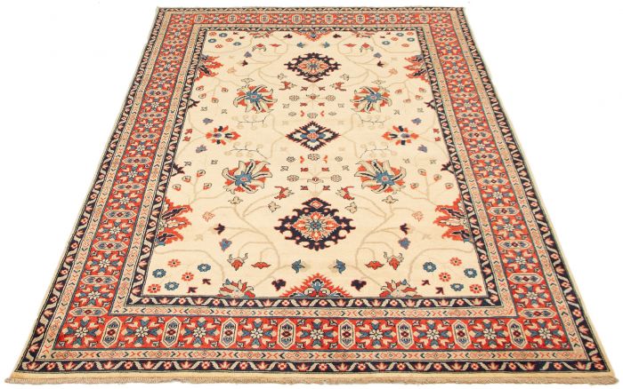 Afghan Finest Ghazni 6'6" x 9'9" Hand-knotted Wool Rug 