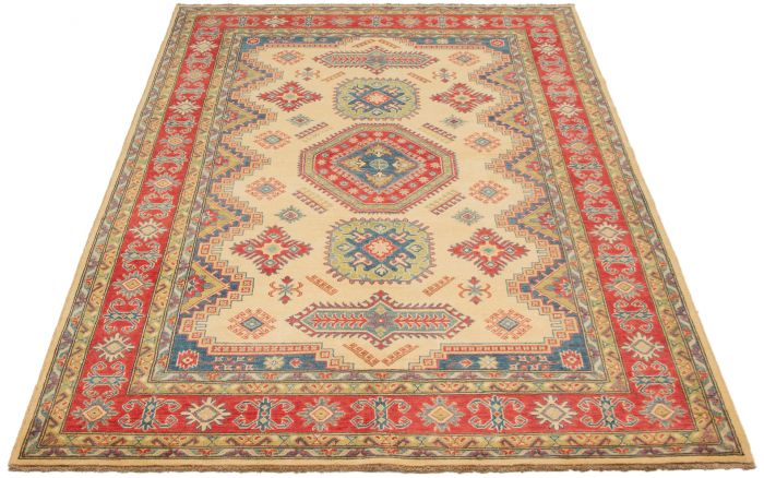 Afghan Finest Ghazni 6'8" x 9'9" Hand-knotted Wool Rug 