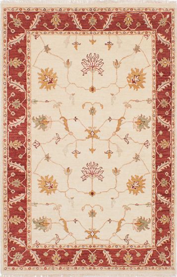 Indian Chobi Twisted 3'11" x 6'0" Hand-knotted Wool Rug 