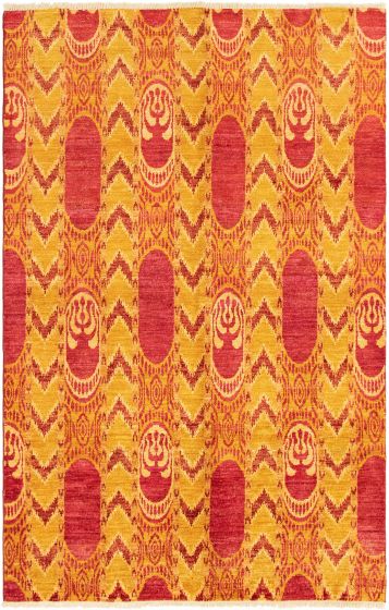 Indian Shalimar 6'0" x 9'1" Hand-knotted Wool Rug 