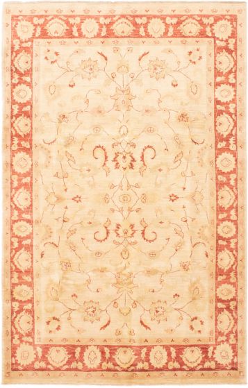 Pakistani Peshawar Oushak 6'7" x 10'4" Hand-knotted Wool Rug 