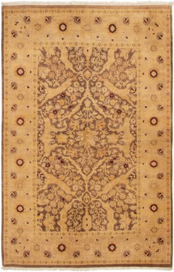Pakistani Peshawar Oushak 5'0" x 7'9" Hand-knotted Wool Rug 
