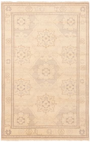 Indian Finest Oushak 5'1" x 7'11" Hand-knotted Wool Rug 