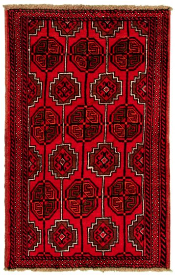 Afghan Akhjah 3'5" x 5'5" Hand-knotted Wool Rug 