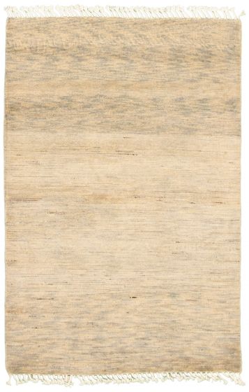 Pakistani Pak Finest Gabbeh 4'2" x 6'2" Hand-knotted Wool Rug 