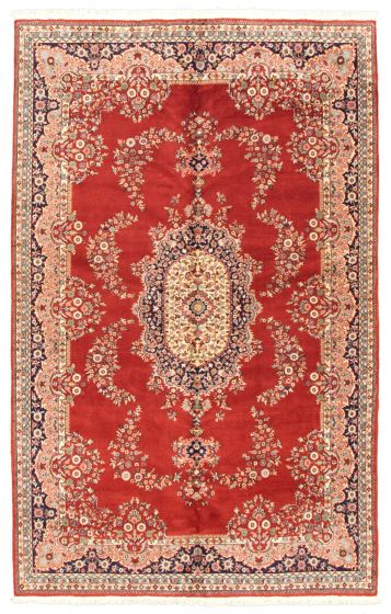 Turkish Hereke 6'7" x 10'6" Hand-knotted Wool Rug 