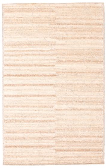 Indian Tangier 4'11" x 8'0" Hand-knotted Wool Rug 