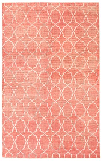 Indian Tangier 4'11" x 7'11" Hand-knotted Silk, Wool Rug 