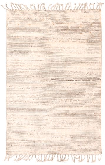 Indian Tangier 4'10" x 7'9" Hand-knotted Wool Rug 