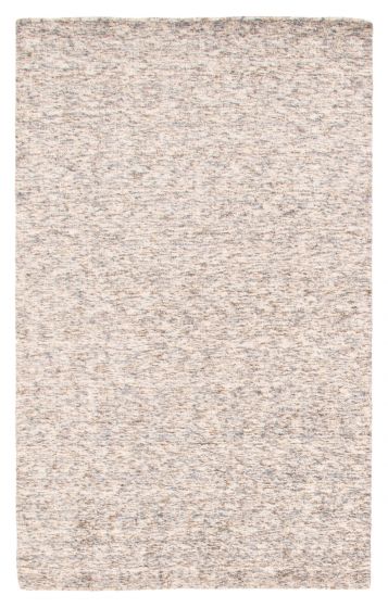 Indian Ananda 4'11" x 7'10" Hand Loomed Wool Rug 