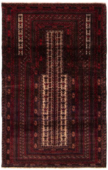 Afghan Teimani 2'11" x 5'3" Hand-knotted Wool Rug 